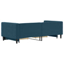 vidaXL kék kihúzható bársony heverő fiókkal 90 x 200 cm