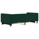 vidaXL sötétzöld kihúzható bársony heverő fiókkal 90 x 200 cm