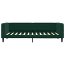 vidaXL sötétzöld kihúzható bársony heverő fiókkal 90 x 200 cm