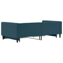 vidaXL kék kihúzható bársony heverő fiókkal 100 x 200 cm