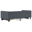 vidaXL sötétszürke kihúzható bársony heverő fiókkal 90 x 190 cm