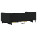 vidaXL fekete kihúzható bársony heverő fiókkal 90 x 190 cm