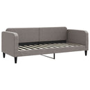 vidaXL tópszínű szövet kanapéágy matraccal 80 x 200 cm