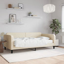vidaXL krémszínű szövet kanapéágy matraccal 80 x 200 cm