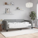 vidaXL világosszürke szövet kanapéágy matraccal 100 x 200 cm