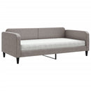 vidaXL tópszínű szövet kanapéágy matraccal 100 x 200 cm