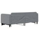 vidaXL világosszürke kihúzható szövet heverő 80 x 200 cm