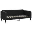 vidaXL fekete kihúzható szövet heverő 80 x 200 cm