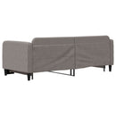 vidaXL tópszínű kihúzható szövet heverő 80 x 200 cm