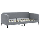 vidaXL világosszürke kihúzható szövet heverő 90 x 200 cm