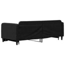 vidaXL fekete kihúzható szövet heverő 90x200 cm