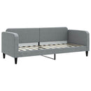 vidaXL világosszürke kihúzható szövet heverő fiókokkal 80 x 200 cm