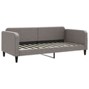 vidaXL tópszínű kihúzható szövet heverő fiókokkal 90 x 200 cm