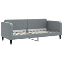 vidaXL világosszürke kihúzható szövet heverő fiókokkal 80 x 200 cm
