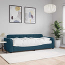 vidaXL kék bársony heverő matraccal 80 x 200 cm