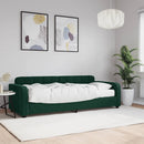 vidaXL sötétzöld bársony heverő matraccal 80 x 200 cm