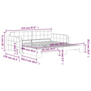 vidaXL rózsaszín kihúzható bársonyheverő 100 x 200 cm