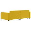 vidaXL sárga kihúzható bársonyheverő 100 x 200 cm
