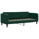 vidaXL sötétzöld bársony heverő matraccal 80 x 200 cm
