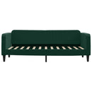 vidaXL sötétzöld bársony heverő matraccal 80 x 200 cm