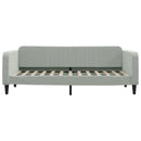 vidaXL világosszürke bársony kanapéágy matraccal 90 x 200 cm