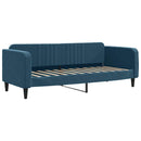 vidaXL kék kihúzható bársony heverő 80 x 200 cm