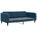 vidaXL kék kihúzható bársony heverő 100 x 200 cm