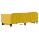 vidaXL sárga kihúzható bársonyheverő 100 x 200 cm