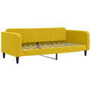 vidaXL sárga kihúzható bársonyheverő 100 x 200 cm