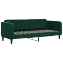 vidaXL sötétzöld kihúzható bársony heverő matraccal 80 x 200 cm