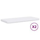 vidaXL sötétzöld kihúzható bársony heverő matraccal 80 x 200 cm