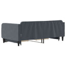 vidaXL sötétszürke kihúzható bársony heverő fiókkal 90 x 190 cm