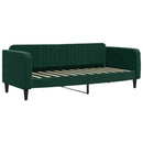 vidaXL sötétzöld kihúzható bársony heverő fiókkal 80 x 200 cm