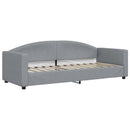 vidaXL világosszürke kihúzható szövet heverő fiókokkal 80 x 200 cm