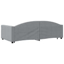 vidaXL világosszürke kihúzható szövet heverő fiókokkal 100 x 200 cm