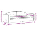 vidaXL sötétzöld bársony heverő matraccal 80 x 200 cm