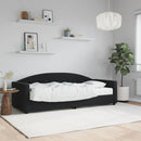 vidaXL fekete bársony heverő matraccal 80 x 200 cm