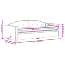 vidaXL világosszürke szövet kanapéágy matraccal 90 x 200 cm