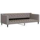 vidaXL tópszínű szövet kanapéágy matraccal 80 x 200 cm