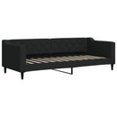 vidaXL fekete kihúzható szövet heverő 80 x 200 cm