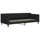 vidaXL fekete kihúzható szövet heverő 90x200 cm