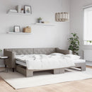 vidaXL tópszínű kihúzható szövet heverő 90 x 200 cm