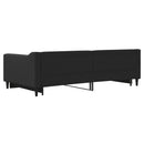 vidaXL fekete kihúzható szövet heverő 100 x 200 cm