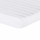 vidaXL tópszínű kihúzható szövet heverő matracokkal 100 x 200 cm