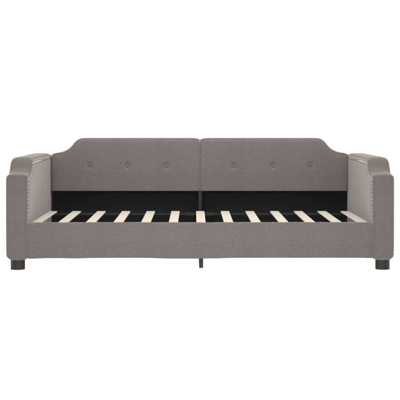 vidaXL tópszínű szövet kanapéágy matraccal 80 x 200 cm