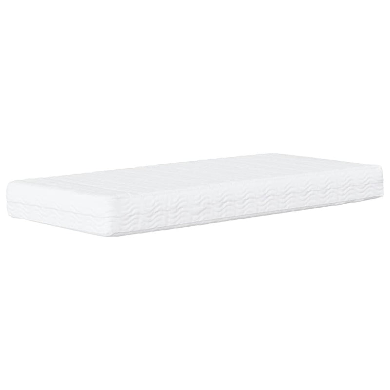 vidaXL tópszínű szövet kanapéágy matraccal 80 x 200 cm