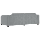vidaXL világosszürke kihúzható szövet heverő 80 x 200 cm