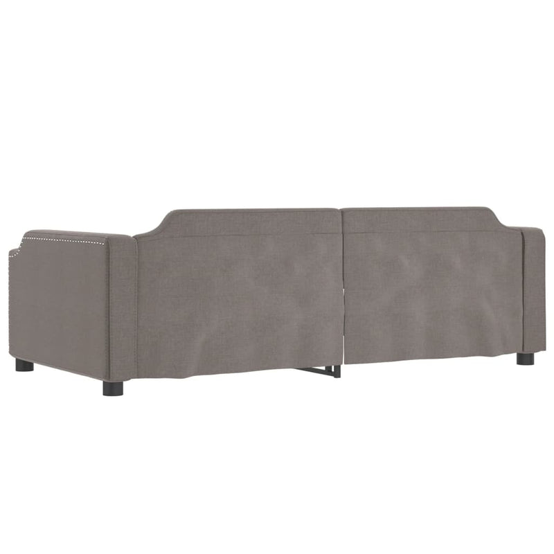 vidaXL tópszínű kihúzható szövet heverő 80 x 200 cm
