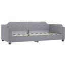vidaXL világosszürke kihúzható szövet heverő fiókokkal 80 x 200 cm