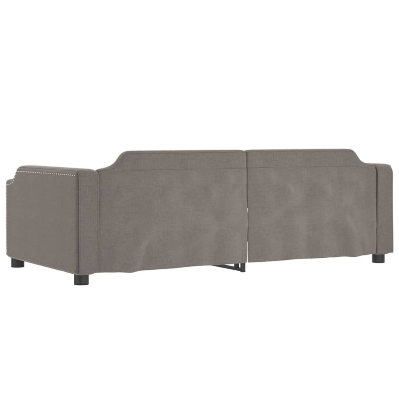 vidaXL tópszínű kihúzható bársonyheverő fiókokkal 80 x 200 cm
